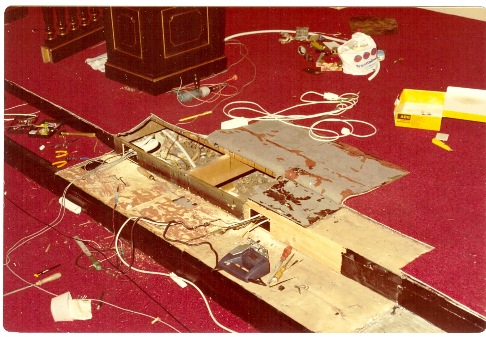 Umbau im Festsaal 1983